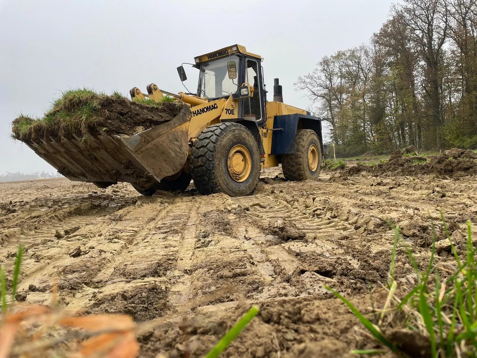 Radlader im Einsatz